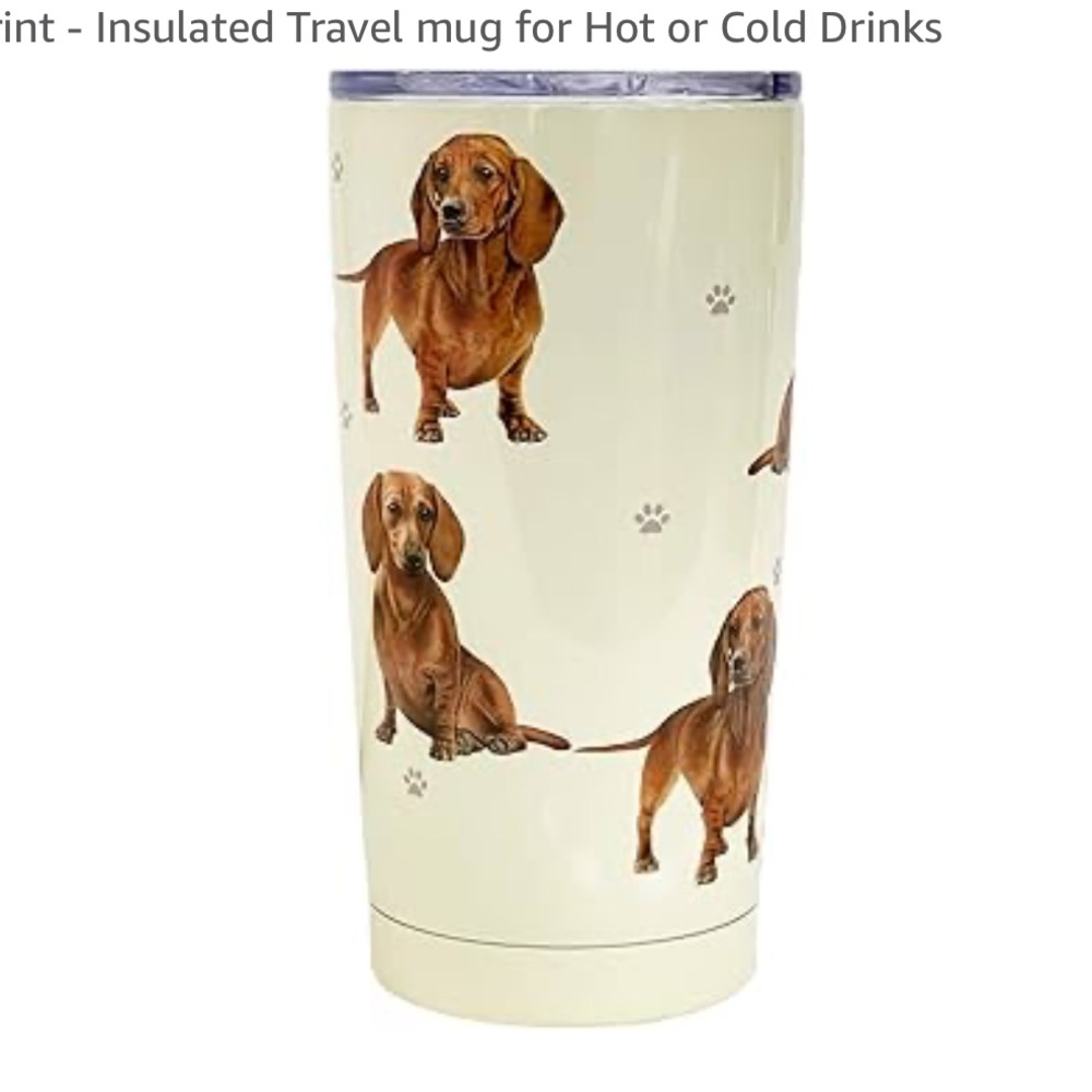 E&S Imports, Inc Dachshund SERENGETI 16 Oz., NWT.